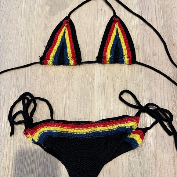Multicolor Striped Bikini Set - Picture 2 of 4